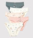 Confezione da 5 slip bambina in cotone