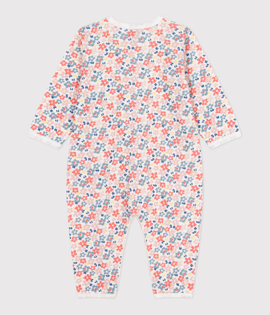 Pigiama senza piedini in cotone stampato neonato bianco MARSHMALLOW/bianco MULTICO
