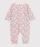 Pigiama senza piedini in cotone stampato neonato bianco MARSHMALLOW/bianco MULTICO