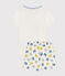 Pigiama bambino corto in cotone bianco MARSHMALLOW/bianco MULTICO