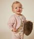 Cappotto teddy in tubique trapuntato bebè