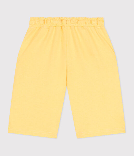 Bermuda corti in cotone bambino giallo ORGE