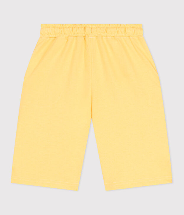 Bermuda corti in cotone bambino giallo