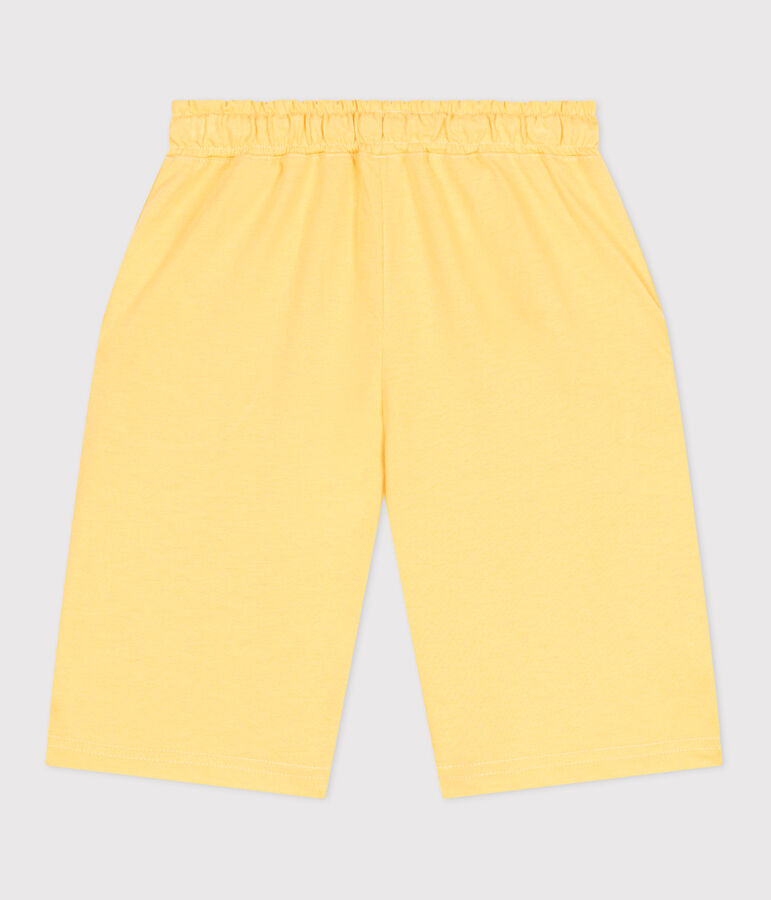 Bermuda corti in cotone bambino giallo