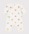 Tutina lunga bebè in cotone bianco MARSHMALLOW/bianco MULTICO