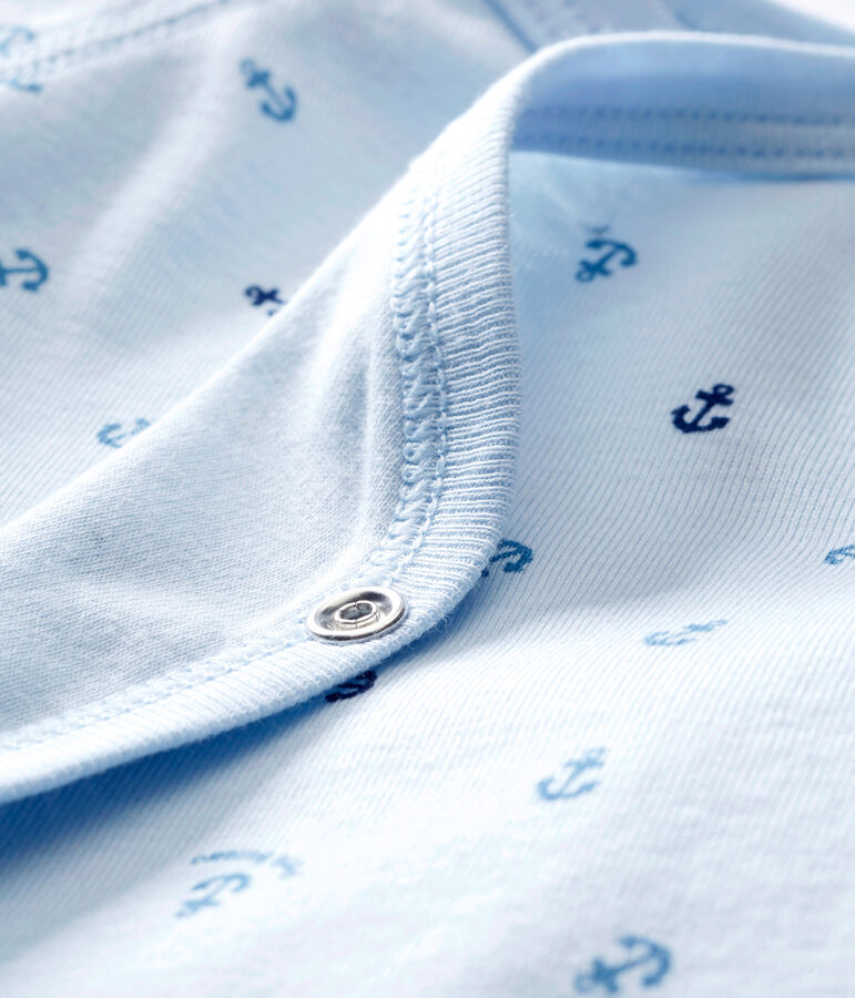 Body nascita a maniche lunghe per beb&eacute; maschio blu/blu