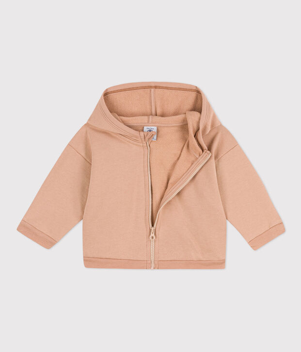 Felpa con cappuccio per beb&egrave; beige