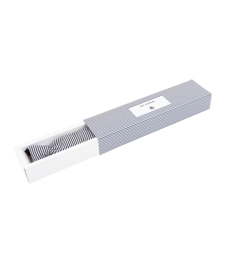 Cravatta bambino blu SMOKING/bianco MARSHMALLOW