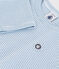 T-shirt a maniche lunghe in cotone a righe neonato ADRIATIC/ MARSHMALLOW