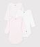Lot de bodies manches longues en coton multicolore