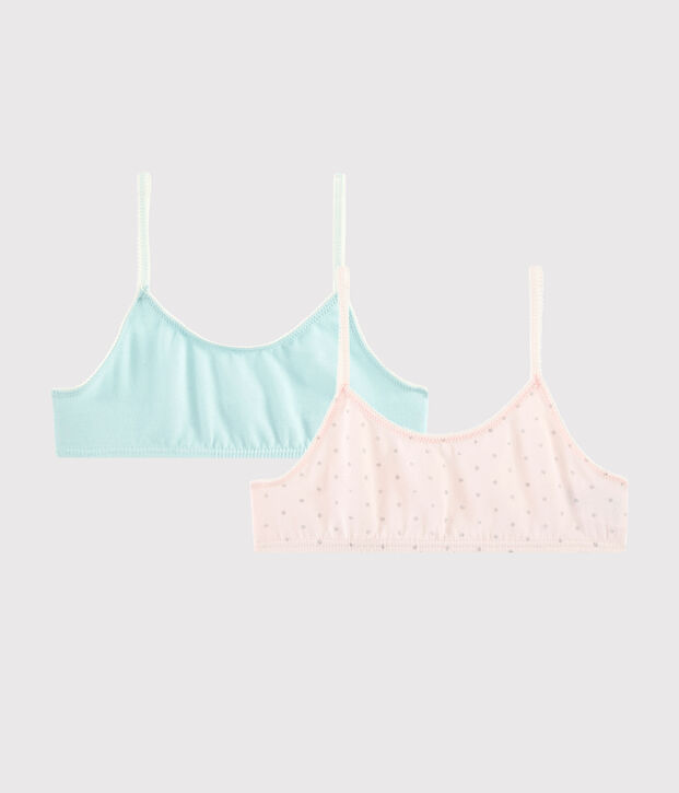 Confezione da 2 brassi&egrave;re glitterate bambina multicolore
