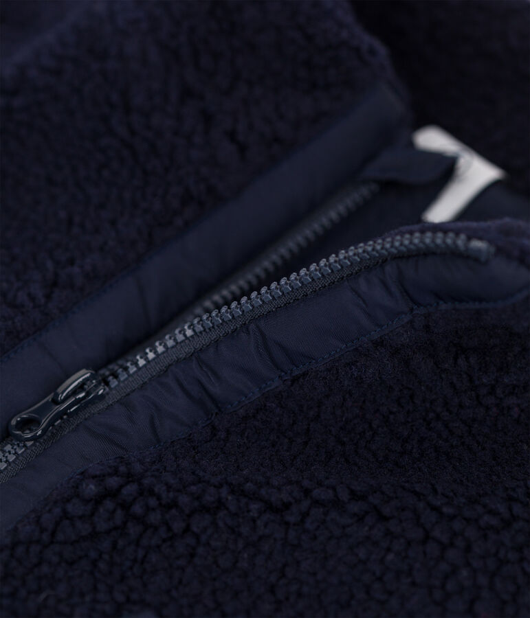 Giacca in sherpa bambino blu SMOKING