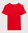 T-shirt L'ICONIQUE scollo a V in cotone donna rosso PEPS