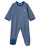 Tutina bebé maschio in spugna bouclette grattata super calda blu MAJOR/grigio SUBWAY