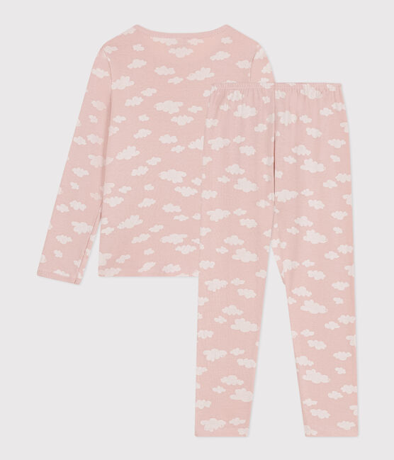 Pigiama bambino fantasia nuvole in cotone SALINE/ MARSHMALLOW