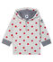 Felpa con cappuccio bebè maschio in maglia fantasia grigio BELUGA/rosso TERKUIT CN
