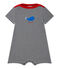 Tutina bebé bambino rigata blu SMOKING/bianco LAIT