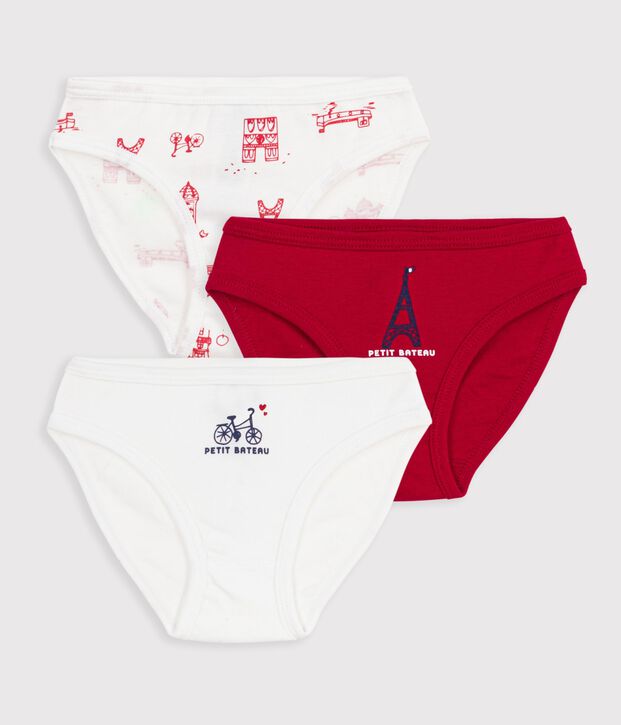 Lot de 3 culottes en coton multicolore