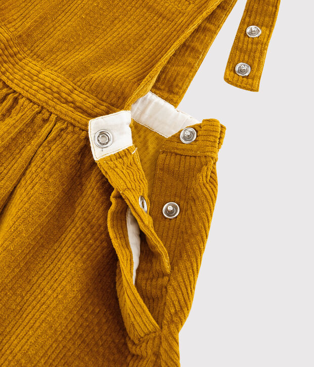 Abito salopette bambina giallo