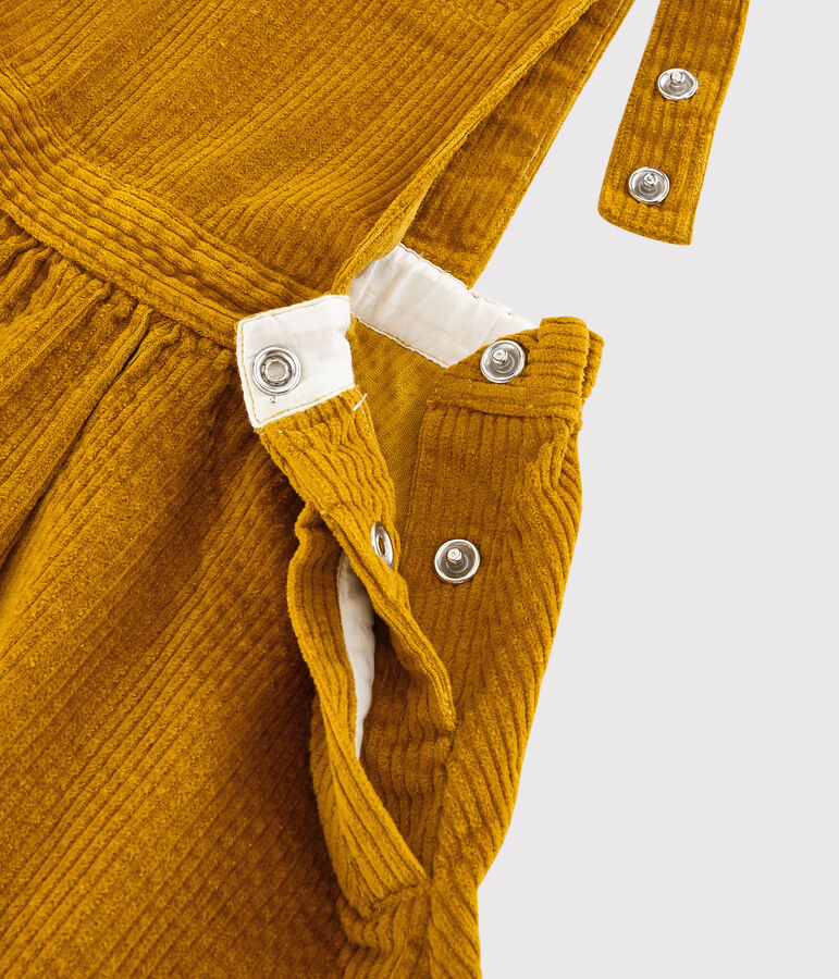 Abito salopette bambina giallo