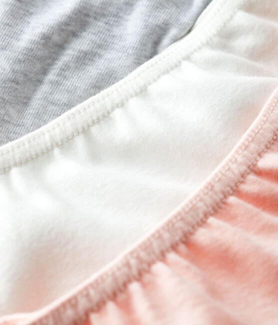Confezione da 3 culotte bambina in cotone biologico variante 1