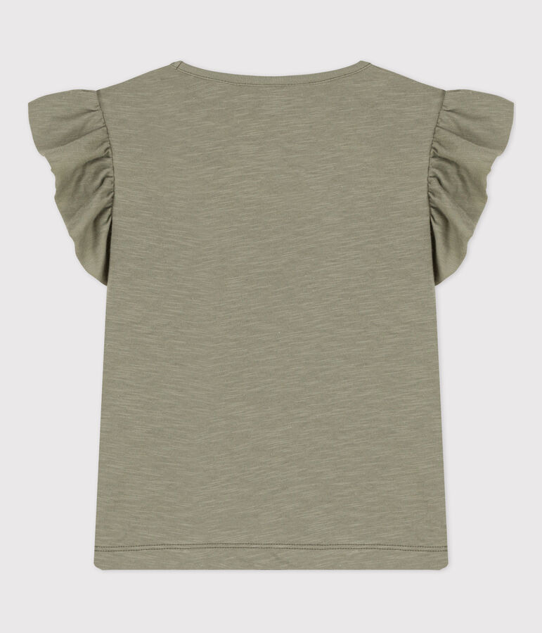 T-shirt a maniche corte in cotone bambina verde