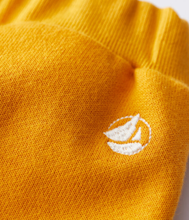 Pantaloni in molleton beb&egrave;. giallo