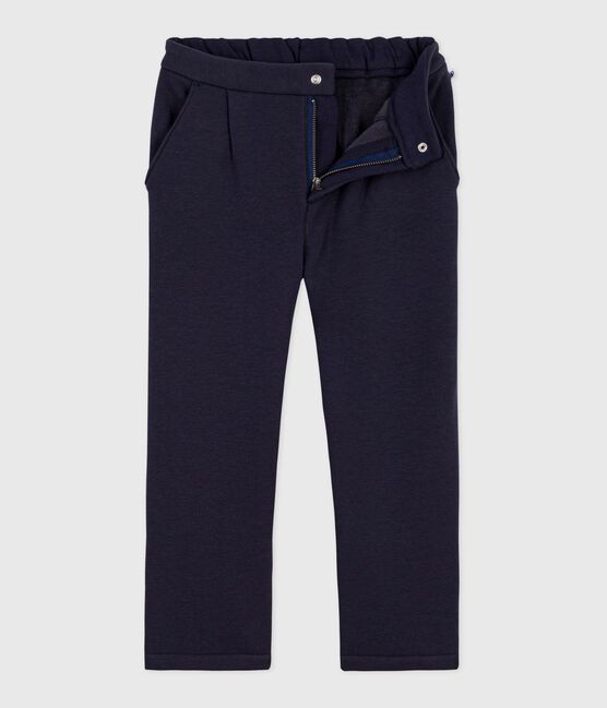 Pantaloni in tessuto felpato bambino blu SMOKING