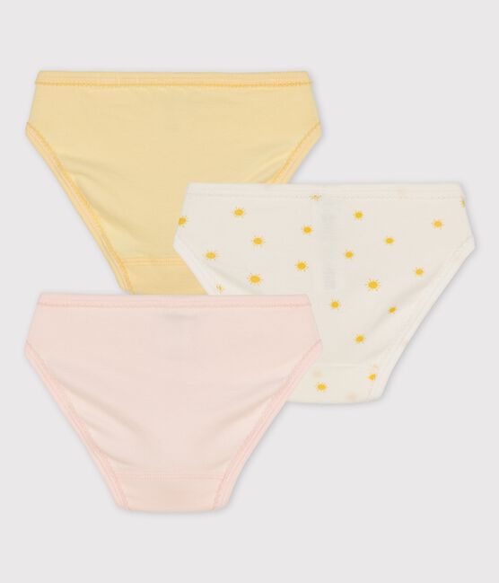 Confezione da 3 slip bambina soli in cotone biologico variante 1