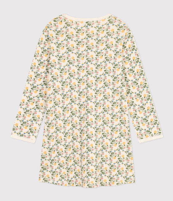 Camicia da notte in cotone con motivo a fiori bambino bianco AVALANCHE/ MULTICO