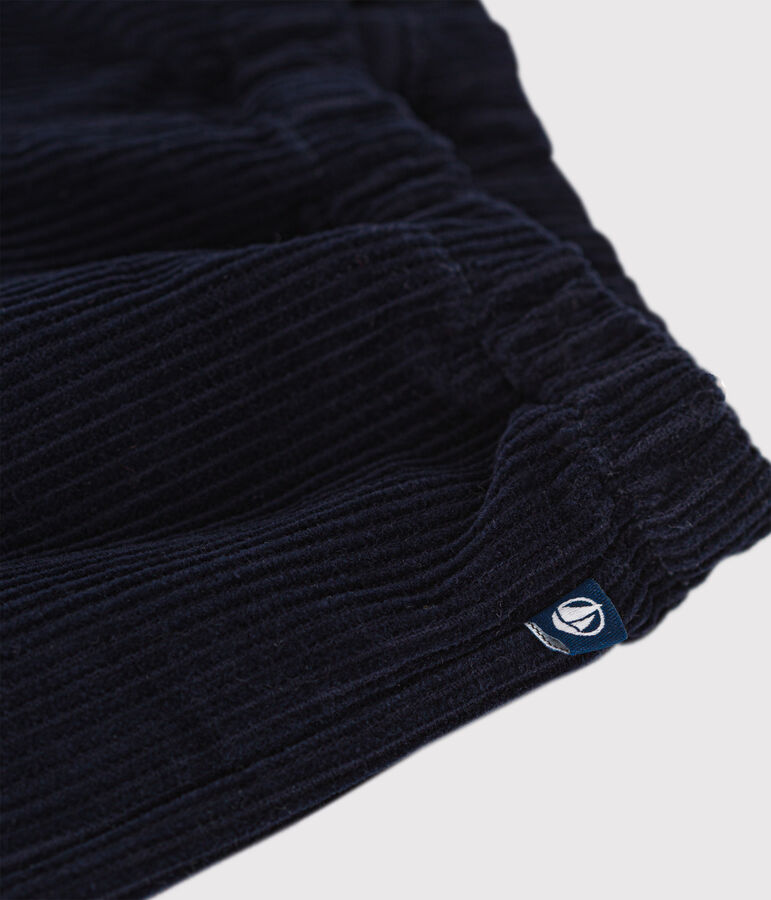 Pantaloni in velluto neonato blu SMOKING