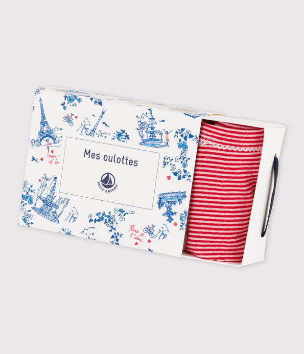 Trio slip bambina multicolore