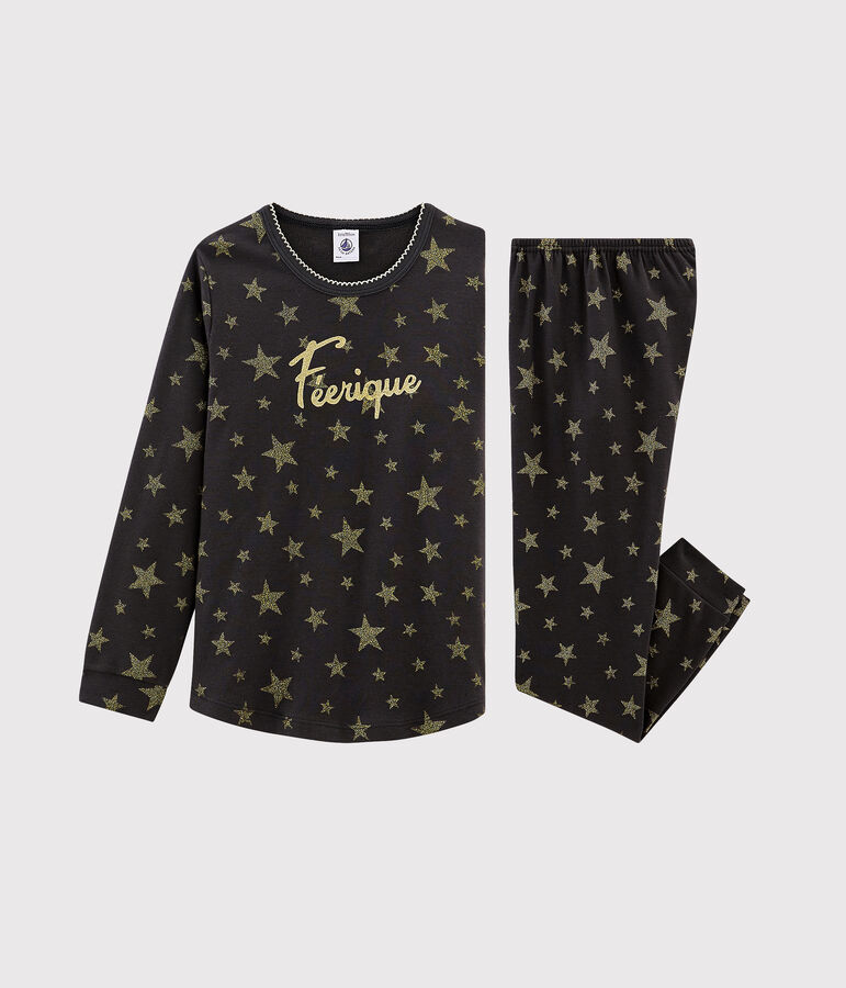 Pigiama bambina a costine grigio CAPECOD/giallo OR