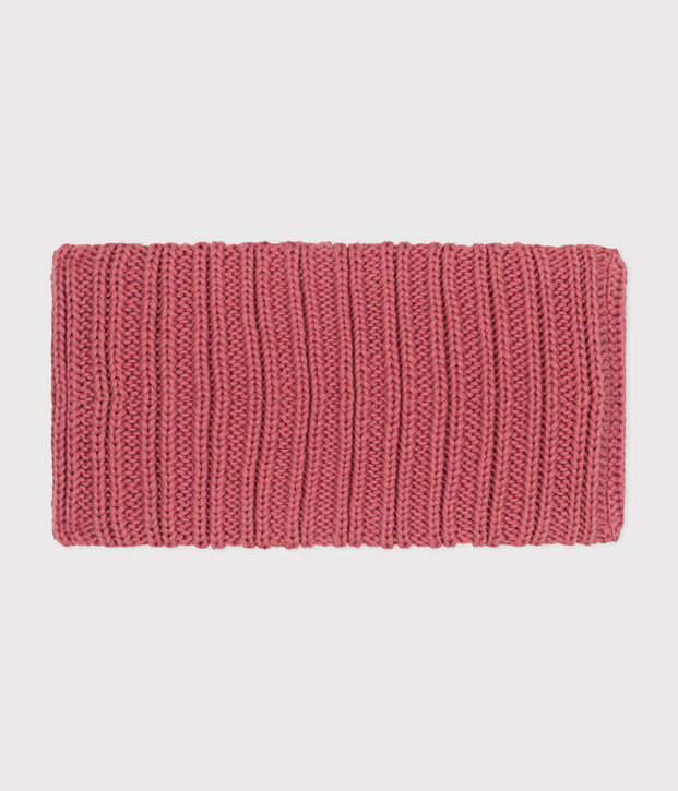 Snood in maglia foderata in pile neonato rosa