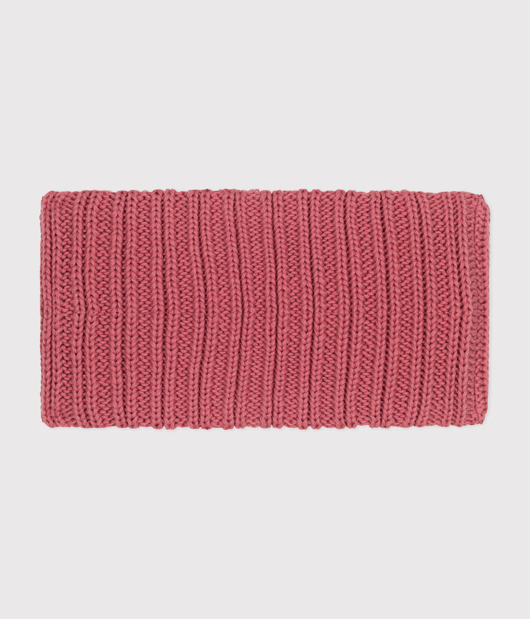 Snood in maglia foderata in pile neonato rosa ROSEWOOD