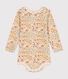 Body a maniche lunghe con colletto in cotone neonato
