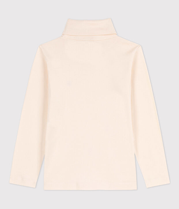 Dolcevita in cotone bambino unisex ecru