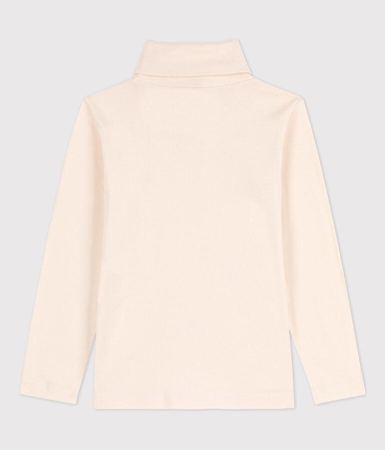 Dolcevita in cotone bambino unisex ecru