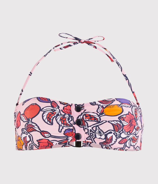 Reggiseno mare ecoresponsabile donna rosa/multicolore