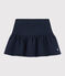 Gonna in tubique trapuntato bambina blu SMOKING