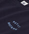 T-shirt LE DROIT girocollo in cotone donna blu SMOKING