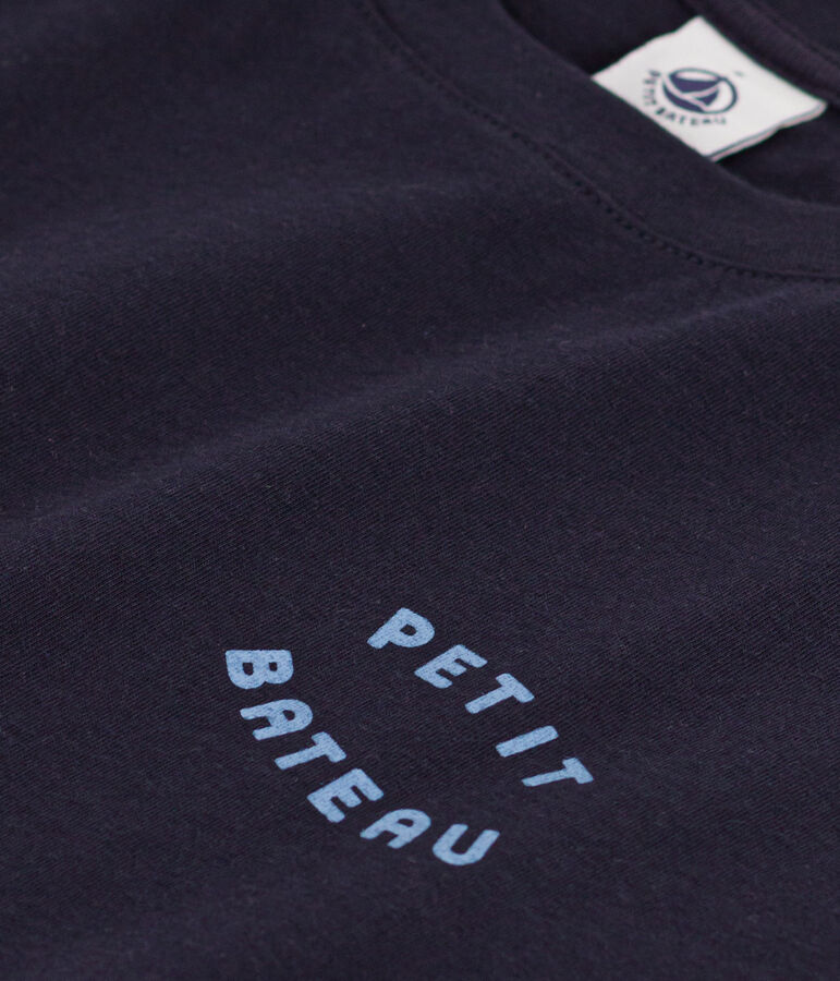 T-shirt LE DROIT girocollo in cotone donna blu