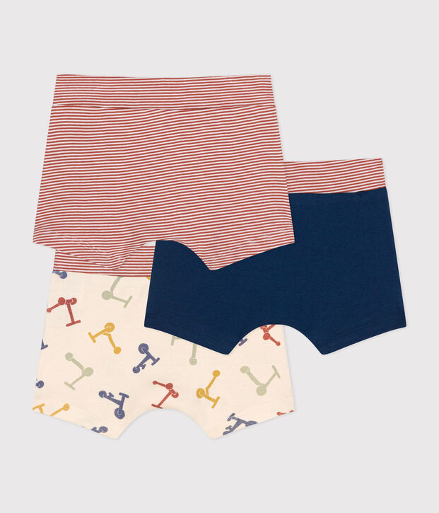 Confezione da 3 boxer con monopattini in cotone bambino multicolore