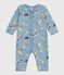 Pigiama senza piedini in cotone stampato neonato blu ADRIATIC/ MULTICO