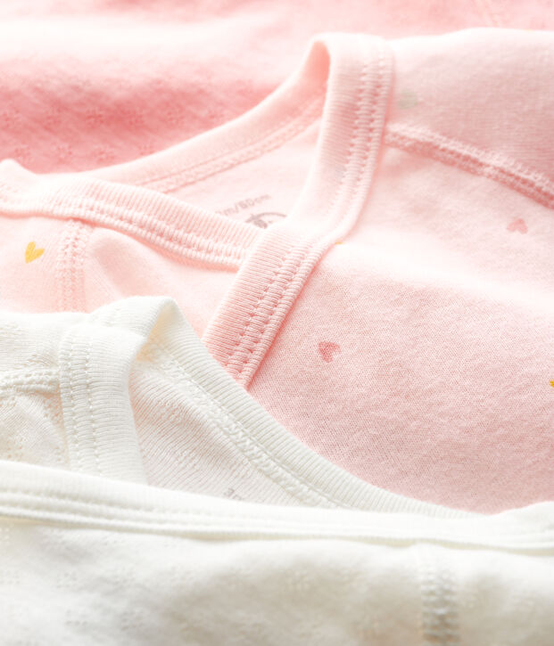 Confezione da 3 body nascita a maniche lunghe beb&egrave; multicolore