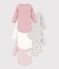 Set di body a maniche lunghe in cotone con stampa a fiori neonata multicolore