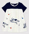 Abito in molleton bebè. bianco MARSHMALLOW/blu SMOKING