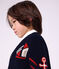 Cardigan in lana e cotone fantasia bambino rosso/multicolore