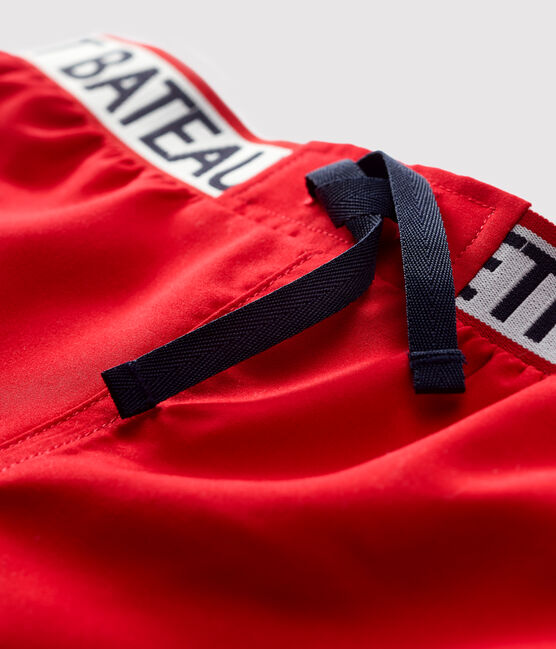 Shorts da mare riciclati bambino rosso TERKUIT