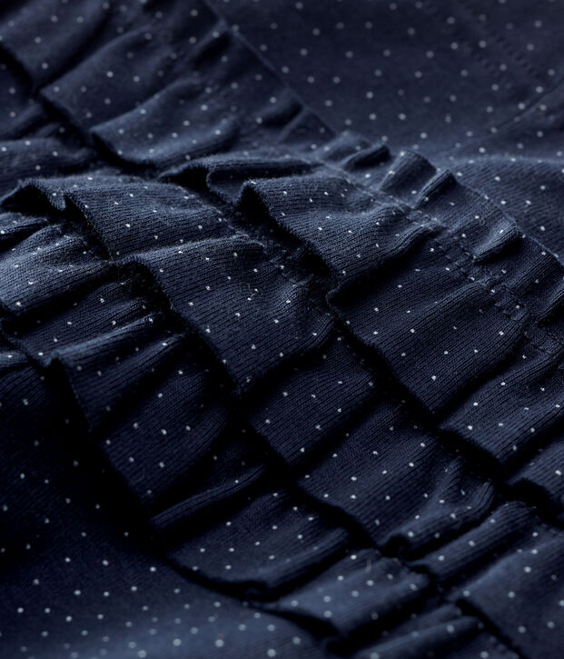 Leggins in cotone beb&egrave;. blu/bianco